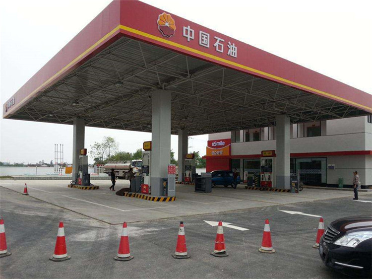 萍乡加油站钢结构网架案例20